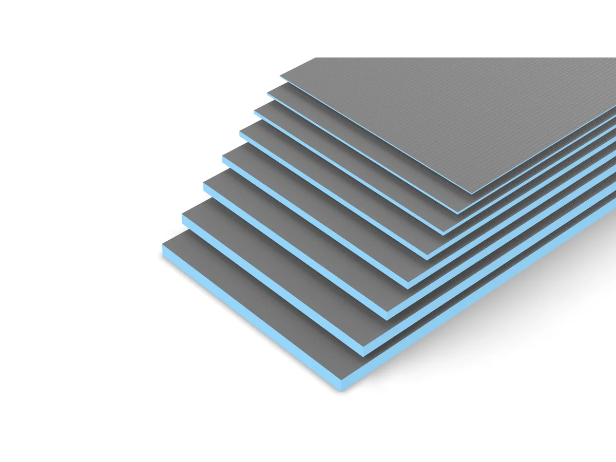 Stacked LOOYA waterproof backer board panels